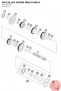 Diagram preview: HH COLLAR SCREW M6X10 WS10 (J025060106)