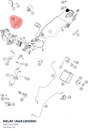 Diagram preview: RELAY (AUX1DIODE) (90611157000)