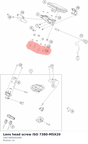Diagram preview: Lens head screw ISO 7380-M5X20 (C0073800502000)