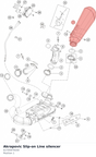 Diagram preview: Akrapovic Slip-on Line silencer (61705979100)