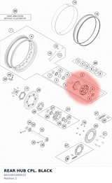 Diagram preview: REAR HUB CPL. BLACK (6031001004433)
