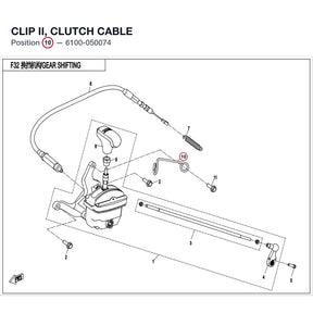 CLIP II, CLUTCH CABLE product image