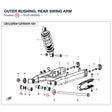OUTER BUSHING, REAR SWING ARM product image