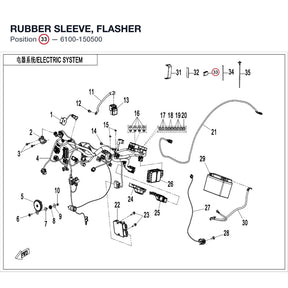 RUBBER SLEEVE, FLASHER product image