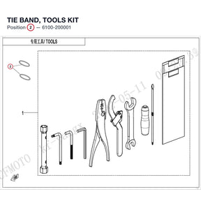 TIE BAND, TOOLS KIT product image