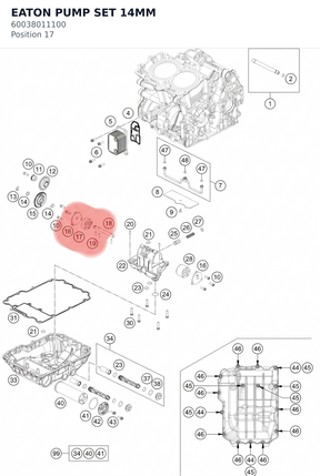 Diagram preview: EATON PUMP SET 14MM (60038011100)