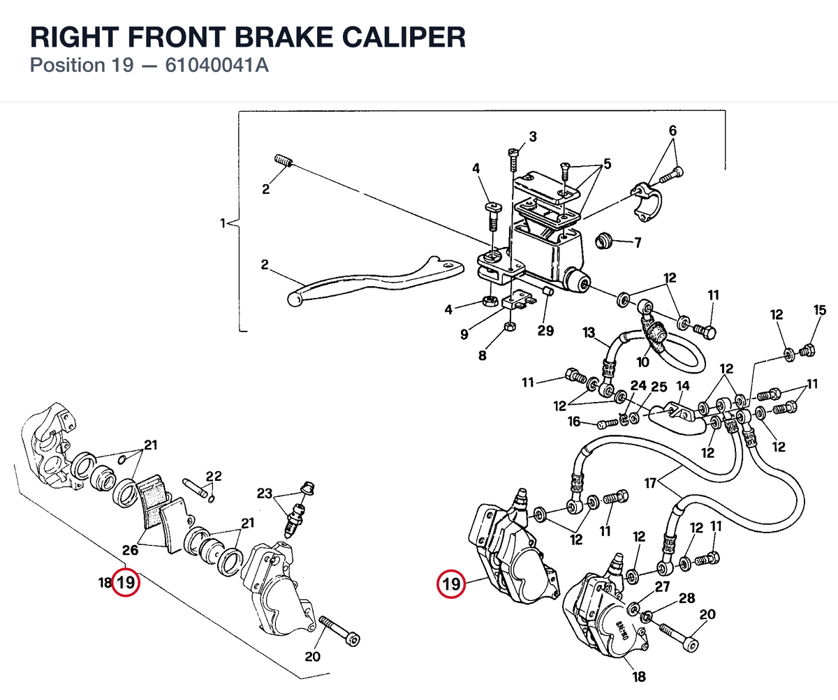 RIGHT FRONT BRAKE CALIPER