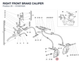 RIGHT FRONT BRAKE CALIPER