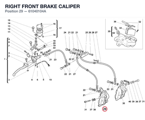 RIGHT FRONT BRAKE CALIPER