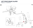 LEFT FRONT BRAKE CALIPER
