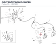 RIGHT FRONT BRAKE CALIPER