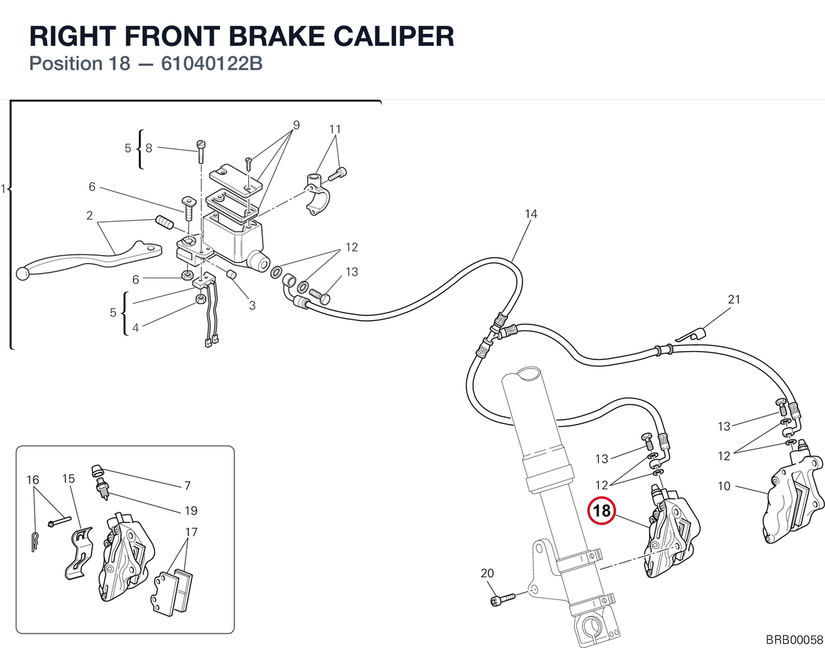 RIGHT FRONT BRAKE CALIPER