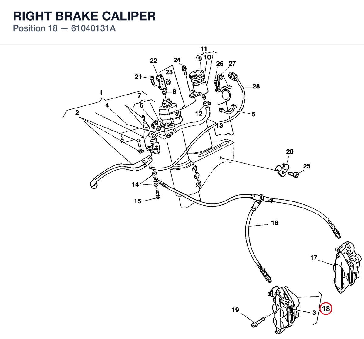 RIGHT BRAKE CALIPER