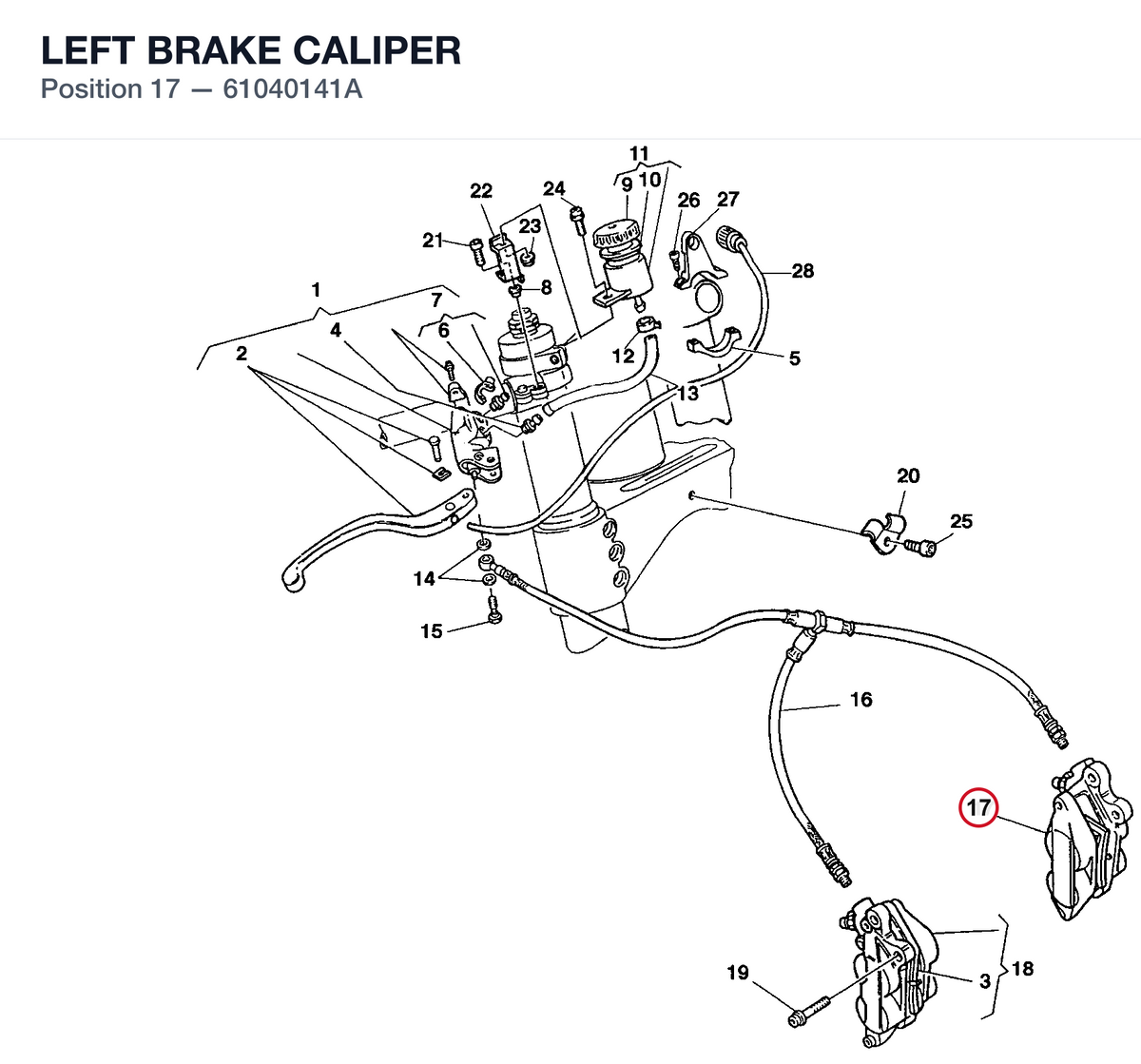 LEFT BRAKE CALIPER