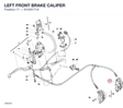 LEFT FRONT BRAKE CALIPER