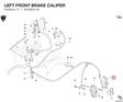 LEFT FRONT BRAKE CALIPER