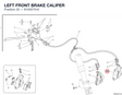LEFT FRONT BRAKE CALIPER