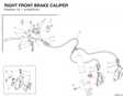 RIGHT FRONT BRAKE CALIPER