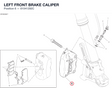 LEFT FRONT BRAKE CALIPER 61041292C diagram position