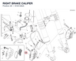 RIGHT BRAKE CALIPER 61041382A diagram position