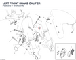 LEFT FRONT BRAKE CALIPER