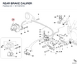 REAR BRAKE CALIPER