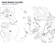 REAR BRAKE CALIPER 61140201A diagram position