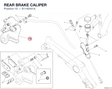 REAR BRAKE CALIPER 61140441A diagram position