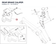 REAR BRAKE CALIPER 61141651A diagram position
