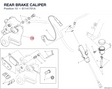 REAR BRAKE CALIPER 61141701A diagram position