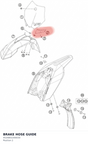 Diagram preview: BRAKE HOSE GUIDE (4520802200030)