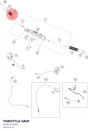 Diagram preview: THROTTLE GRIP (90802010000)