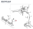 BREATHER VALVE 61240071A diagram position