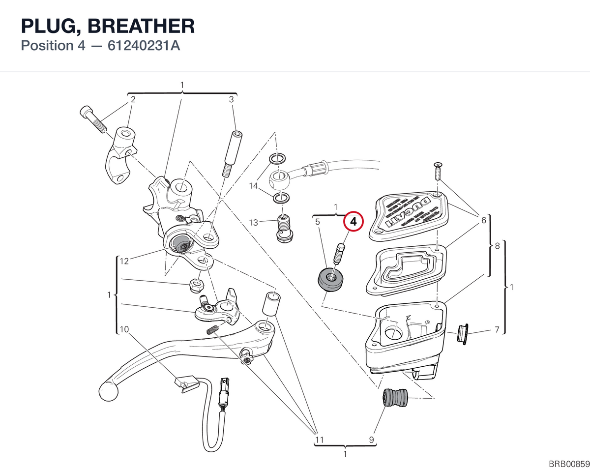 PLUG, BREATHER 61240231A diagram position