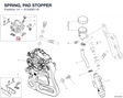 SPRING, PAD STOPPER 61240611A diagram position