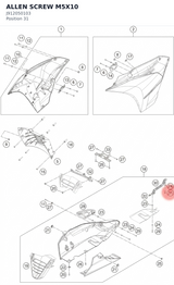 Diagram preview: ALLEN SCREW M5X10 (J912050103)