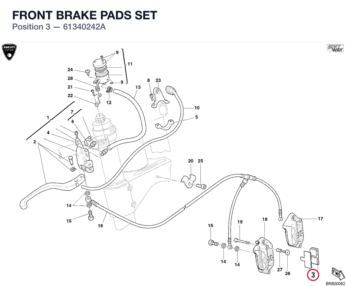 FRONT BRAKE PADS SET