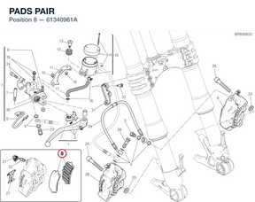PADS PAIR 61340961A diagram position