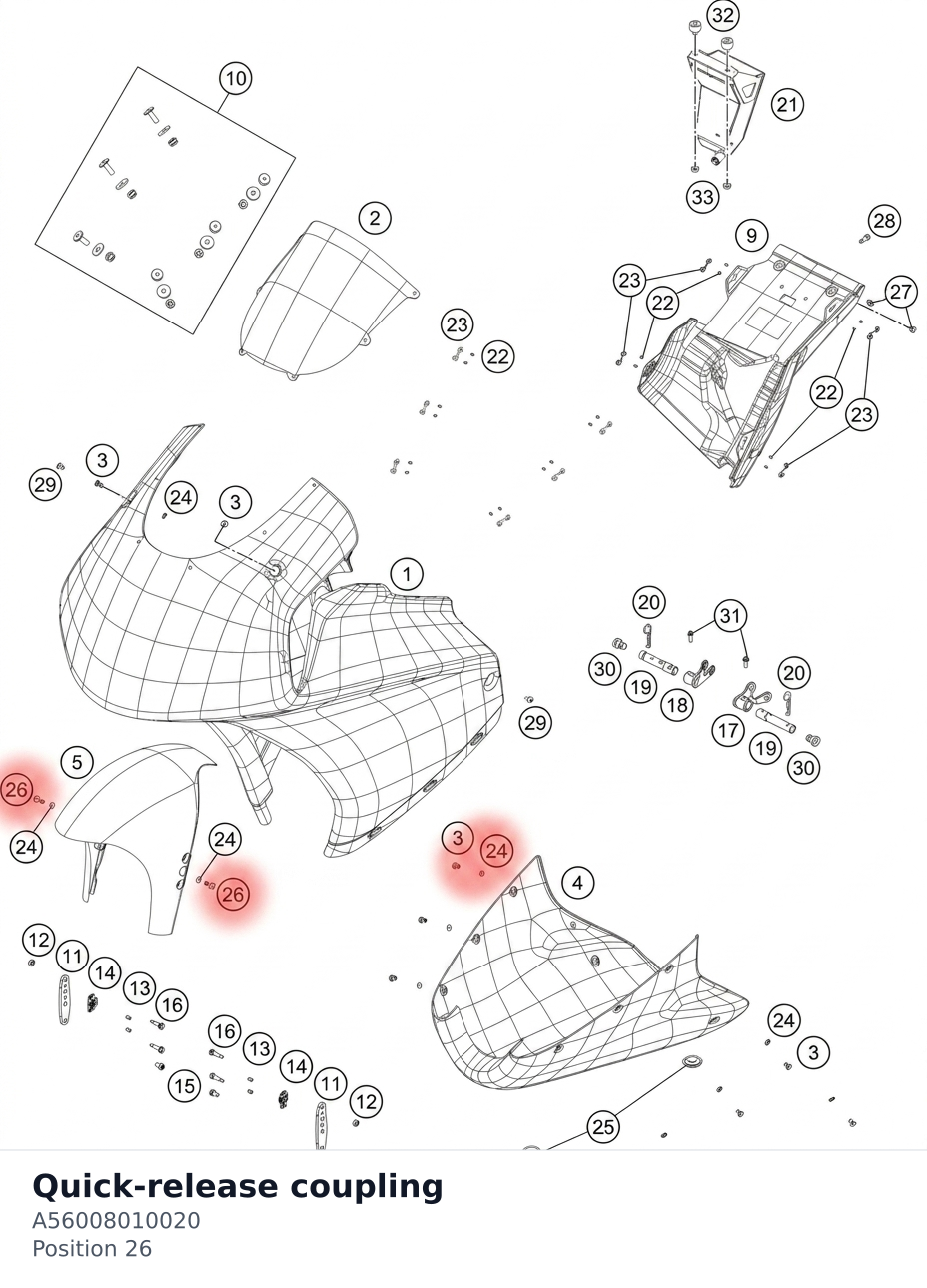 Diagram preview: Quick-release coupling (A56008010020)