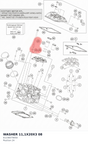 Diagram preview: WASHER 11,1X20X3            08 (61236079050)