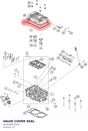 Diagram preview: VALVE COVER SEAL (A64036053000)