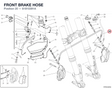 FRONT BRAKE HOSE 61810391A diagram position
