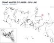 FRONT MASTER CYLINDER - CPU LINE 61810491B diagram position