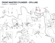 FRONT MASTER CYLINDER - CPU LINE 61810541B diagram position