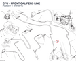 CPU - FRONT CALIPERS LINE 61810571C diagram position