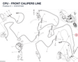 CPU - FRONT CALIPERS LINE 61810743A diagram position