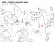 CPU - FRONT CALIPERS LINE 61810762A diagram position