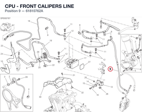 CPU - FRONT CALIPERS LINE 61810762A diagram position