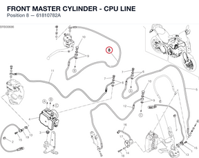 FRONT MASTER CYLINDER - CPU LINE 61810782A diagram position