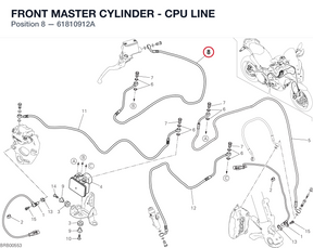 FRONT MASTER CYLINDER - CPU LINE 61810912A diagram position